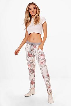 Eleni Floral Print Joggers