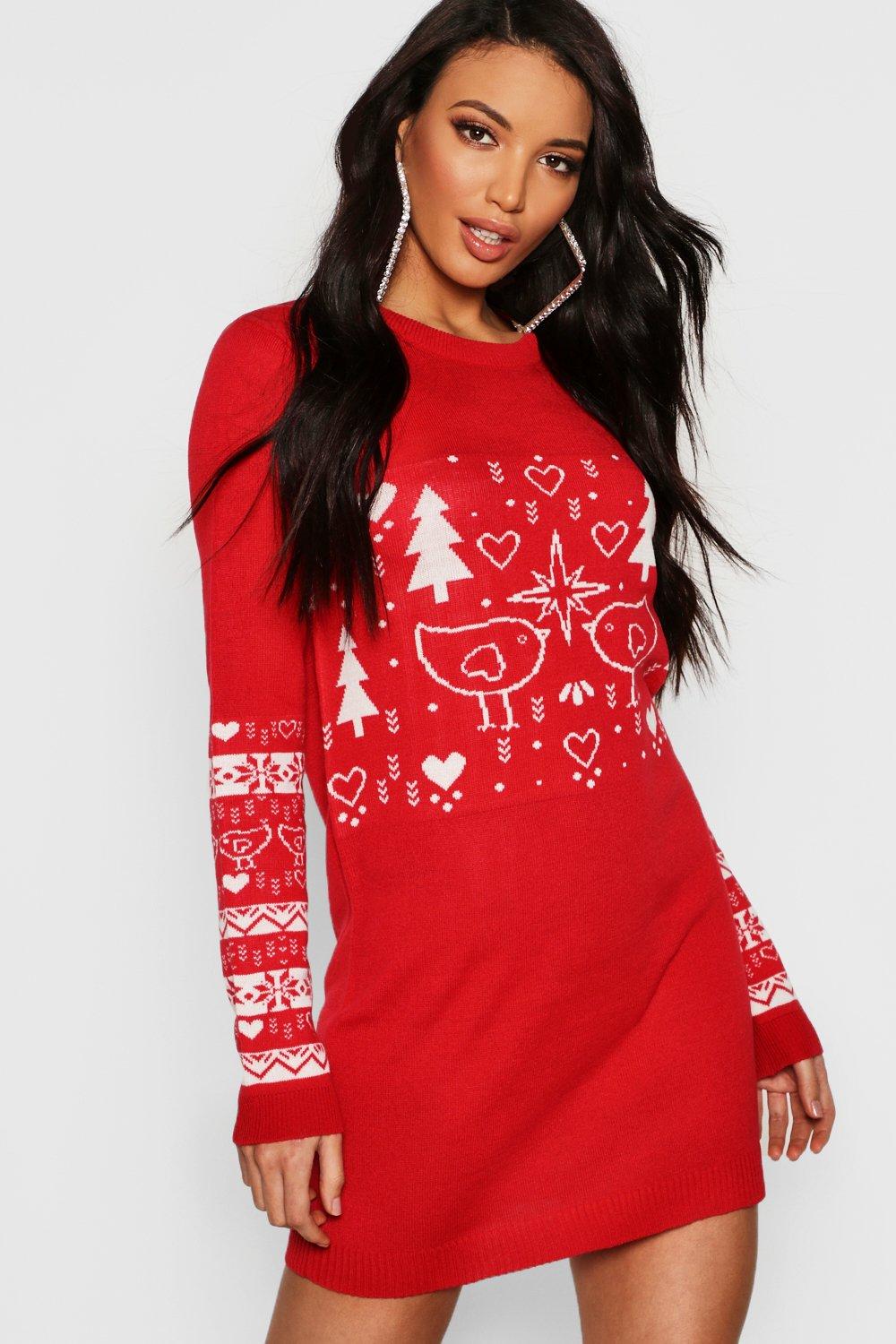 christmas novelty jumper dress