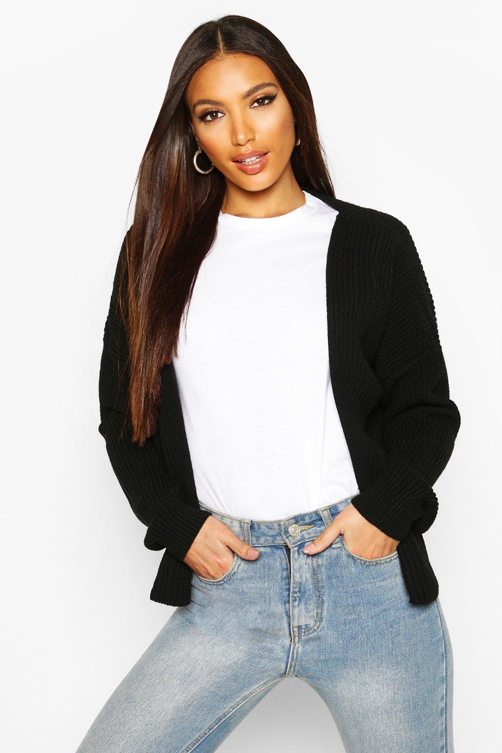 oversized cropped cardigan