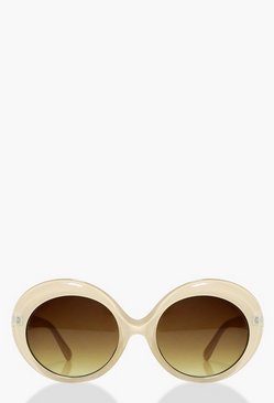 Lucy Faded Lense Round Sunglasses