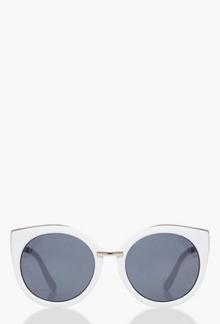 Alice Contrast Frame Cat Eye Sunglasses
