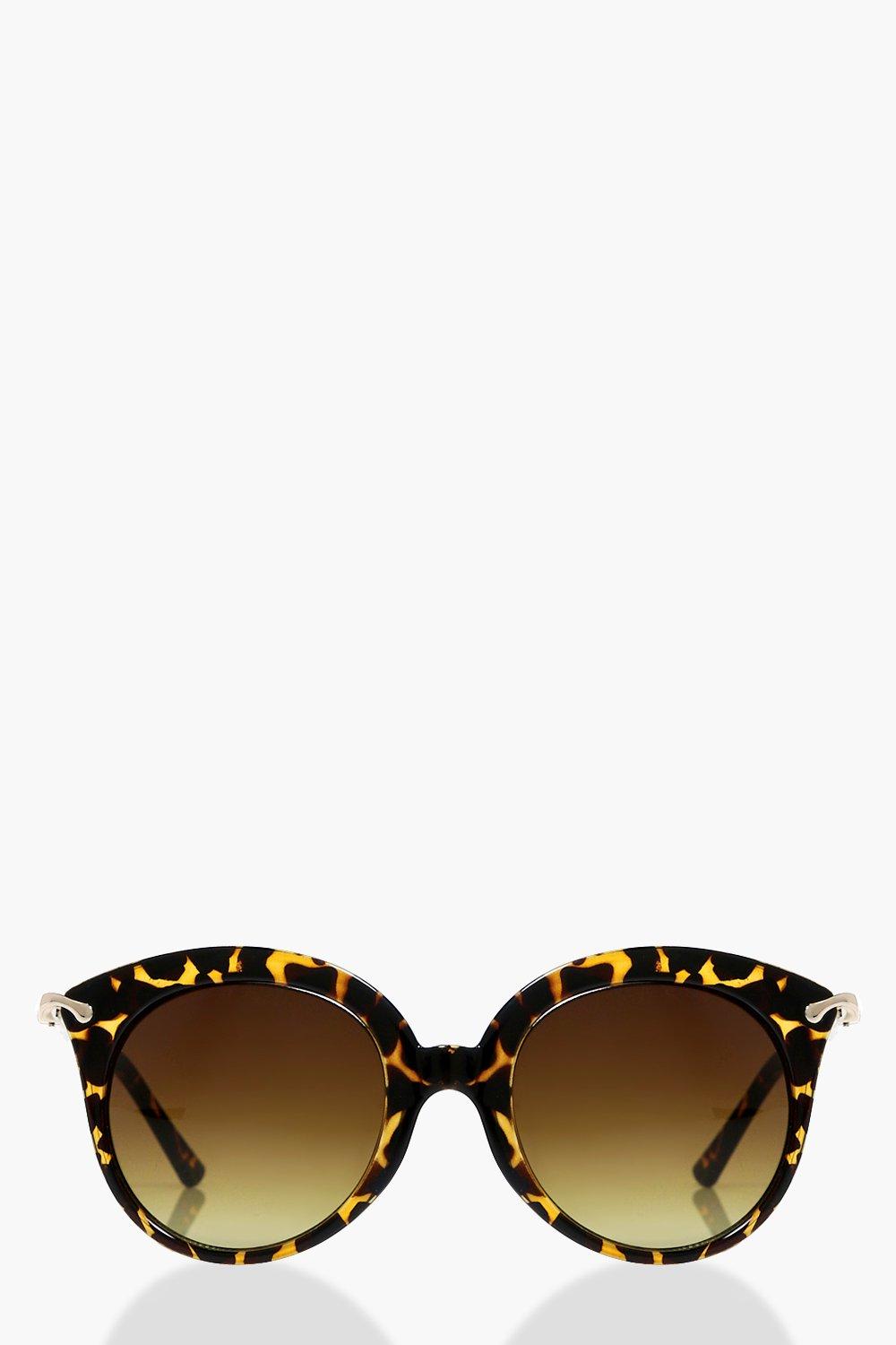Millie Tortoise Minimal Cat Eye Sunglasses