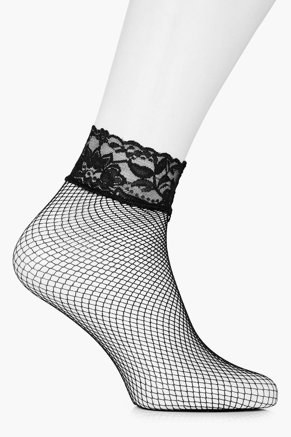 Ellie Small Scale Fishnet Ankle Socks