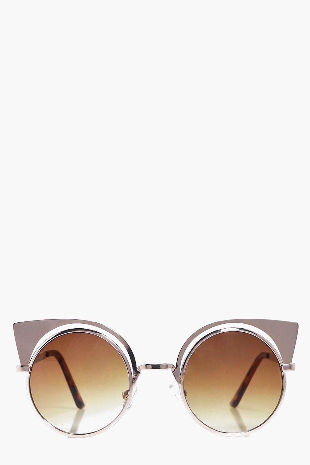 Macie Metal Exaggerated Cat Eye Sunglasses