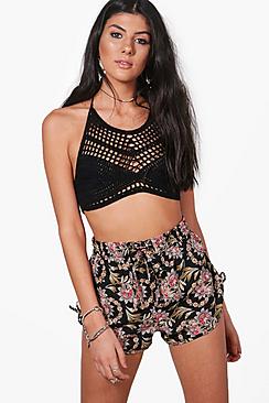 Eve Floral Print Runner Shorts