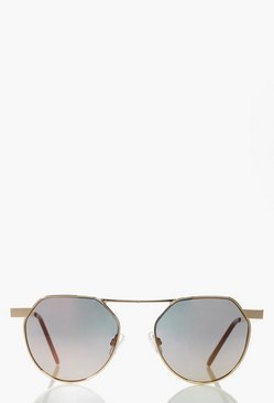 Macie Double Brow Bar Aviator Sunglasses