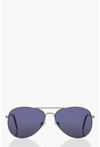 Clara Silver Classic Aviator Sunglasses