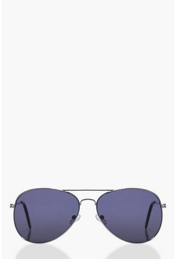 Clara Silver Classic Aviator Sunglasses