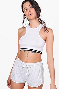 Katie Contrast Trim Runner Shorts