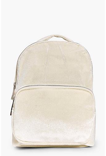 Lexi Pastel Velvet Backpack
