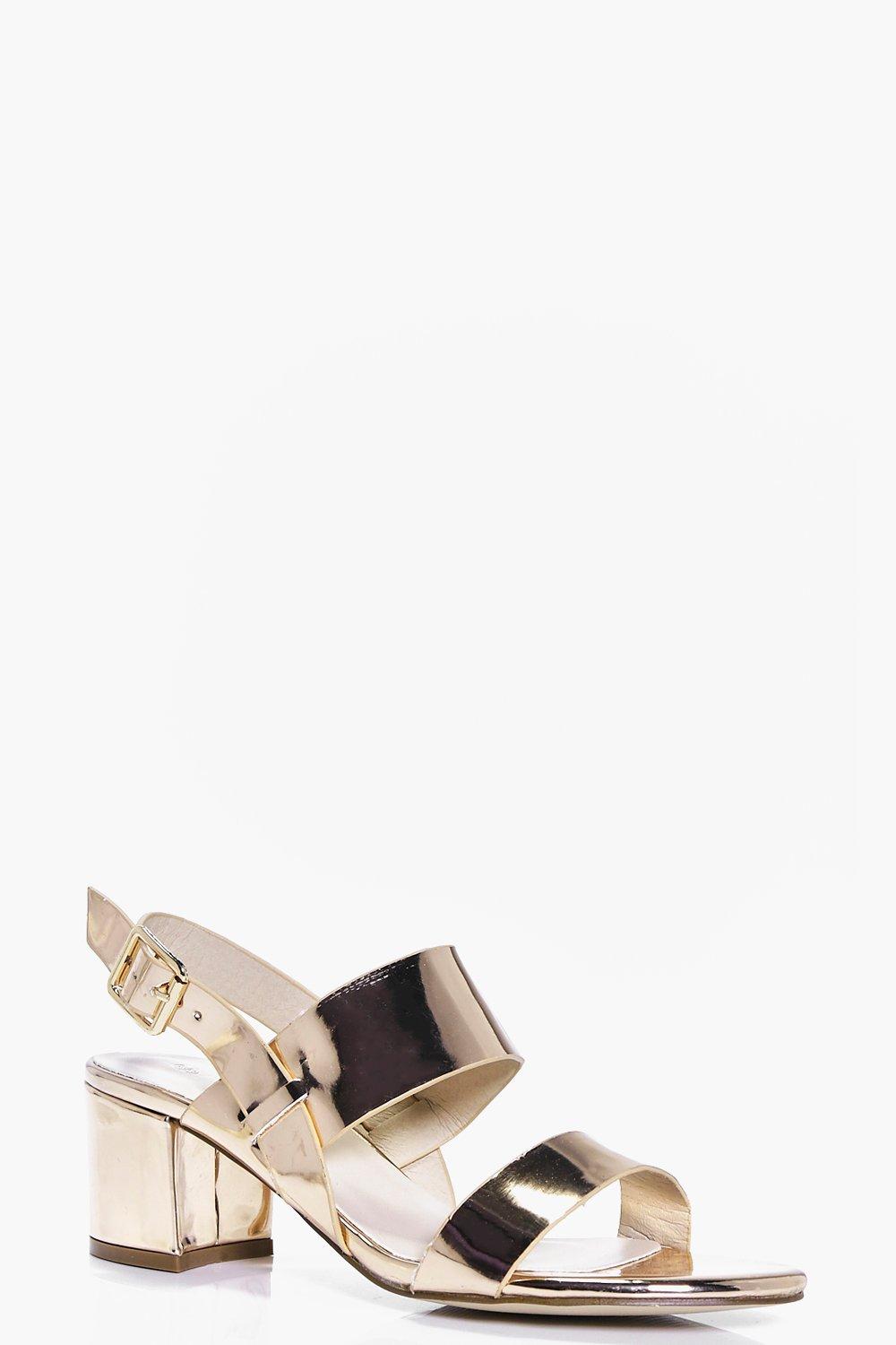 Anna Double Band Low Block Heels