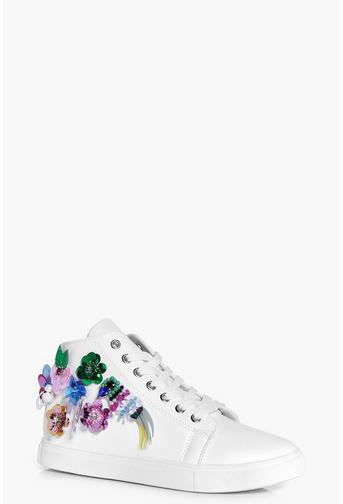 Orla Sequin And Embellished High Top