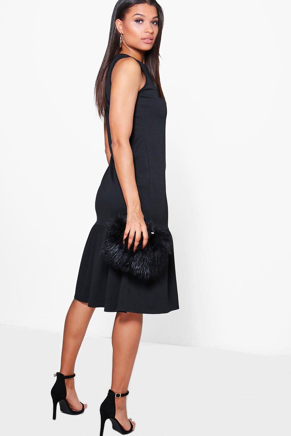 drop waist peplum dress