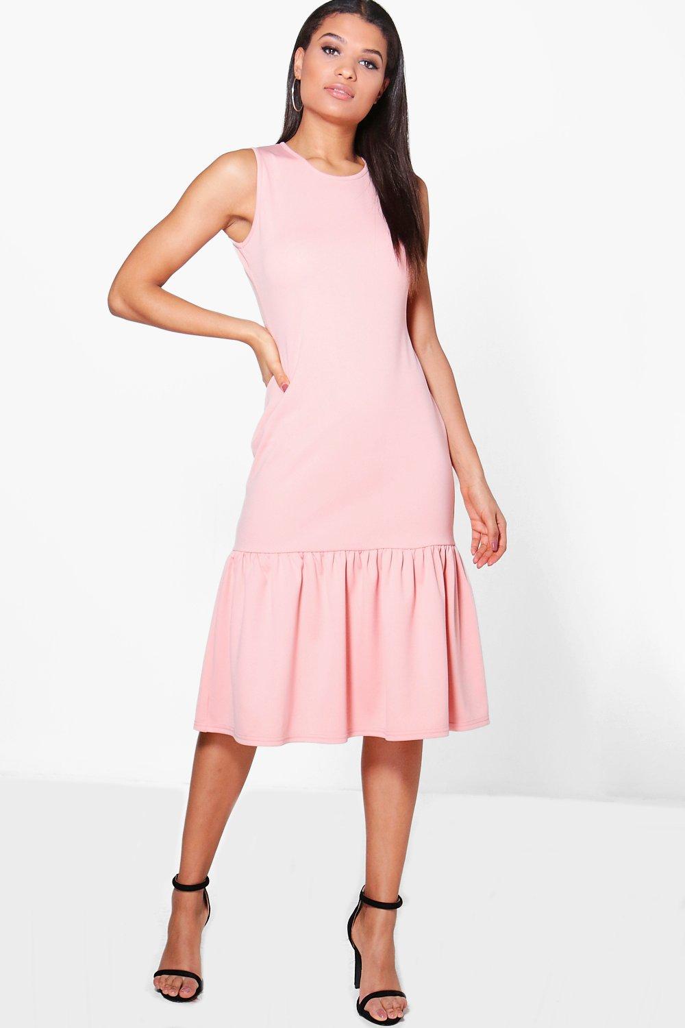 drop waist peplum dress