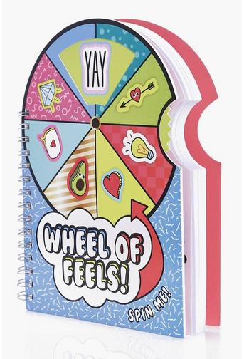 Vibe Squad Wheel Of Feels Spinning Notebook