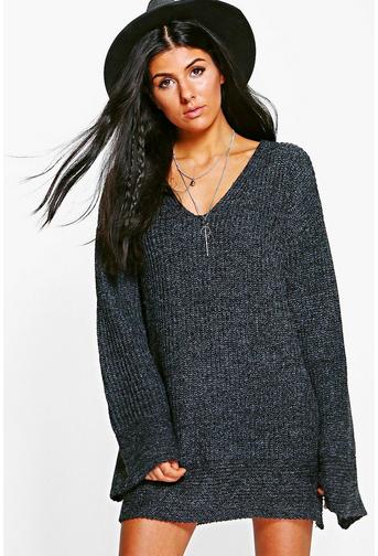 Jasmine Premium Oversized Wide Sleeve Knitted Dress