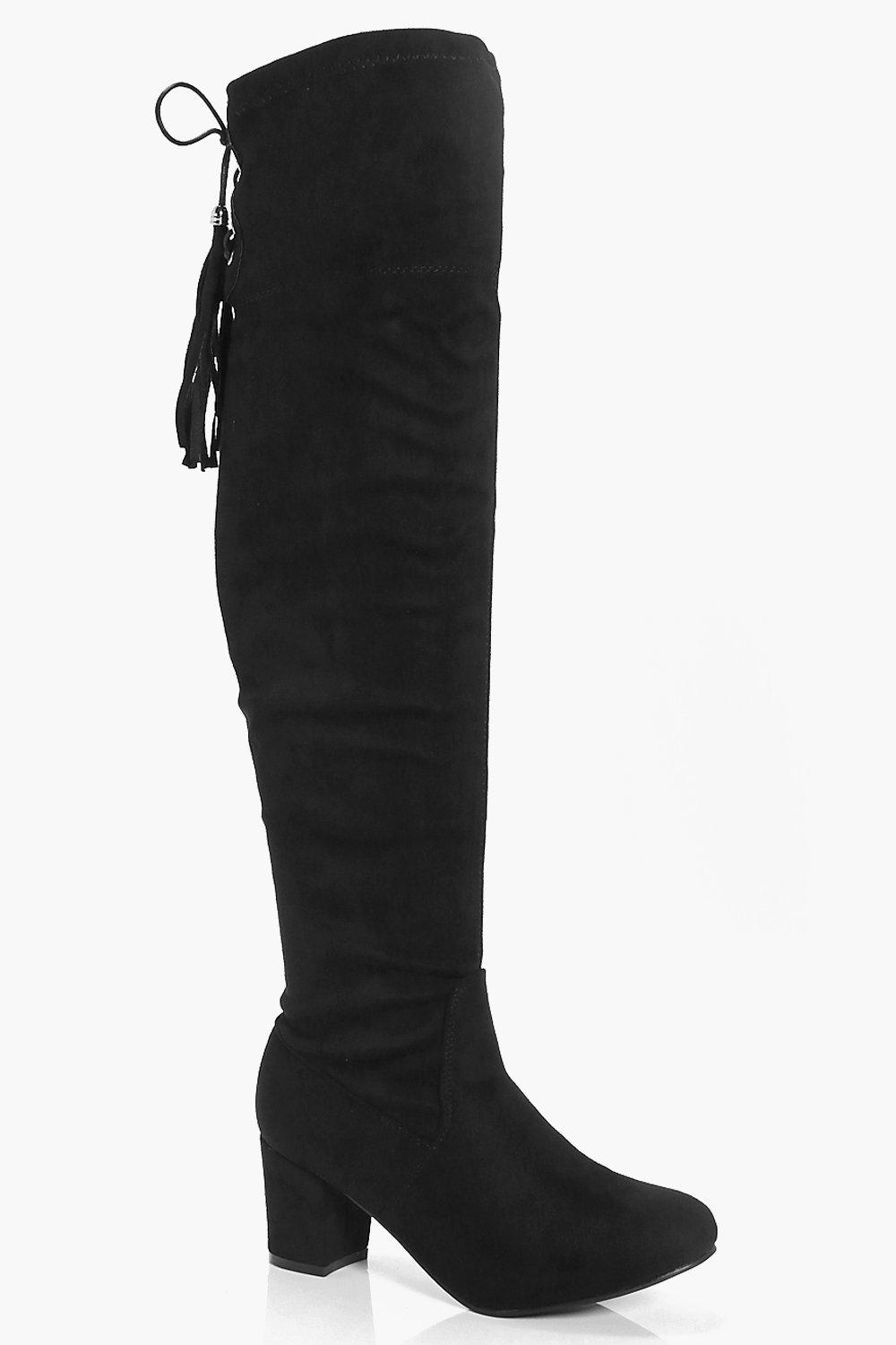 Tilly Low Block Heel Over The Knee Boot