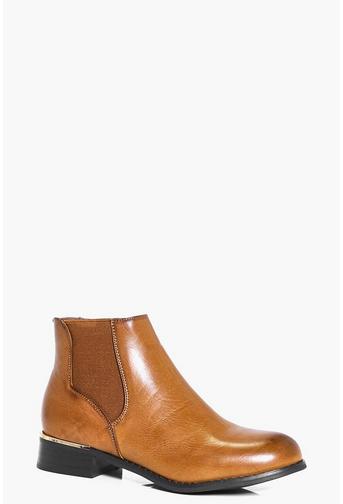 Kara Metallic Detail Chelsea Boot