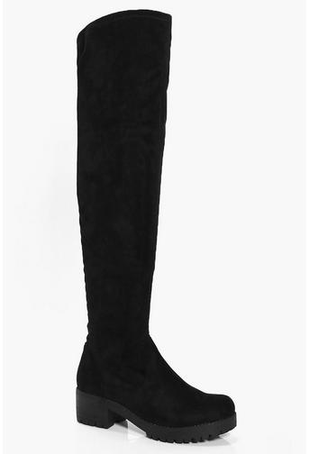 Charlotte Cleated Over The Knee Boot