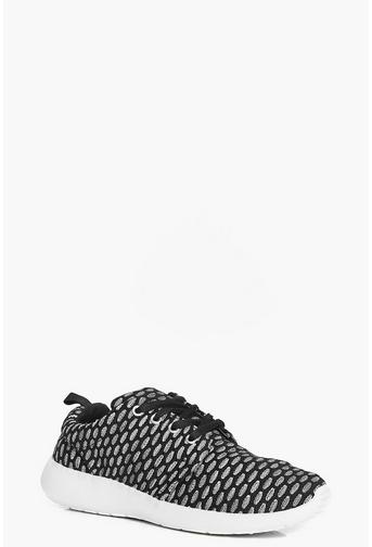 Megan Knitted Lace Up Trainer