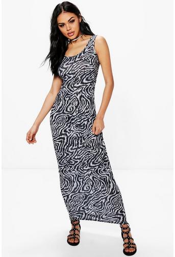 Holly Sleeveless Printed Maxi Dress