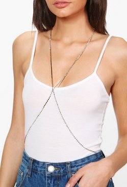 Sophie Curb Chain Cross Over Body Chain