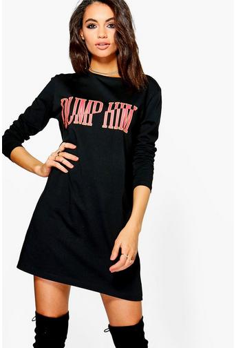 Jamie Slashed Dump Him T-Shirt Dress