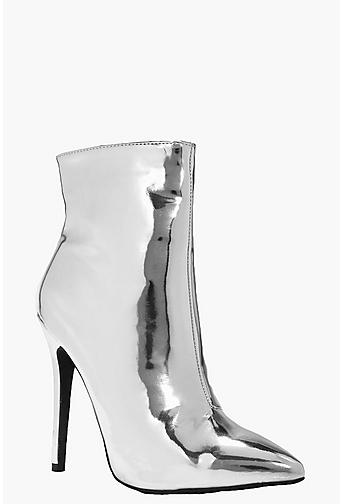 Nancy Metallic Pointed Shoe Boot