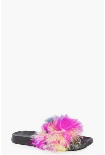 Nicole Mixed Colour Feather Slider