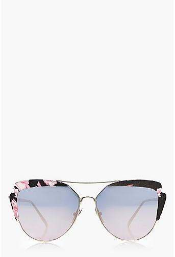 Sarah Contrast Lense Cat Eye Sunglasses