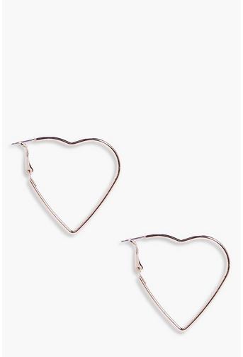 Jemima Heart Hoop Earrings