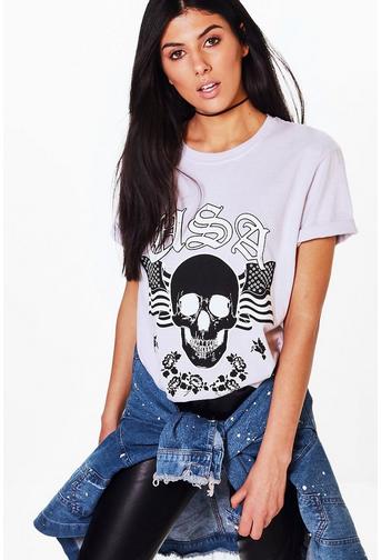 Audrey Washed Print T-Shirt