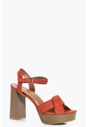 Heidi Knotted Front Platform Heel