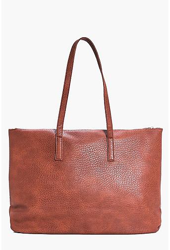 Lucia Zip Detail Oversize Shopper Day Bag