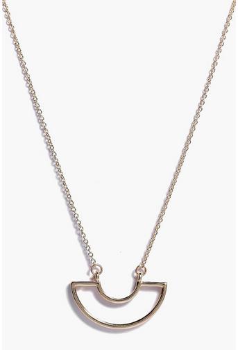 Evie Long Minimalist Pendant Skinny Necklace