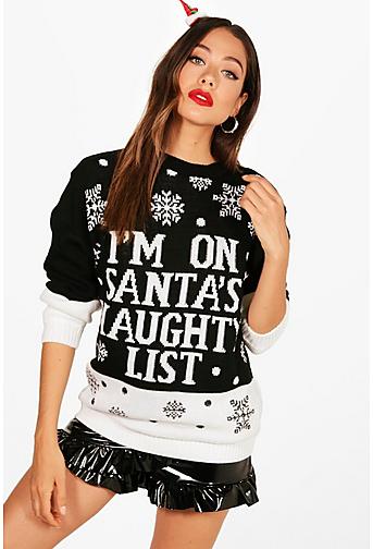 Hannah Santa's Naughty List Christmas Jumper