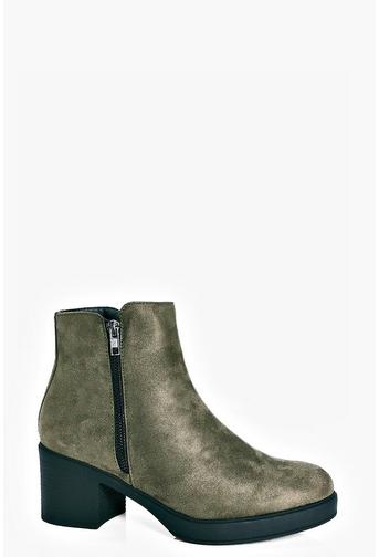 Edith Zip Detail Chunky Chelsea