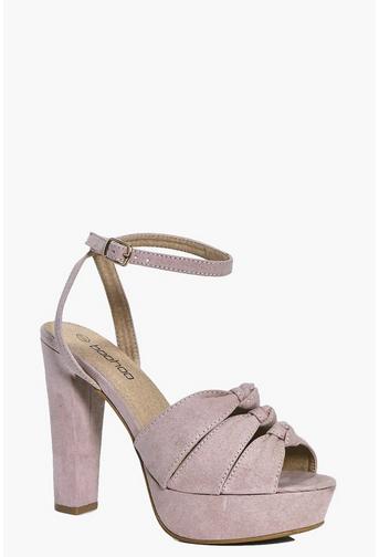 Lizzie Triple Knotted Platform Heels