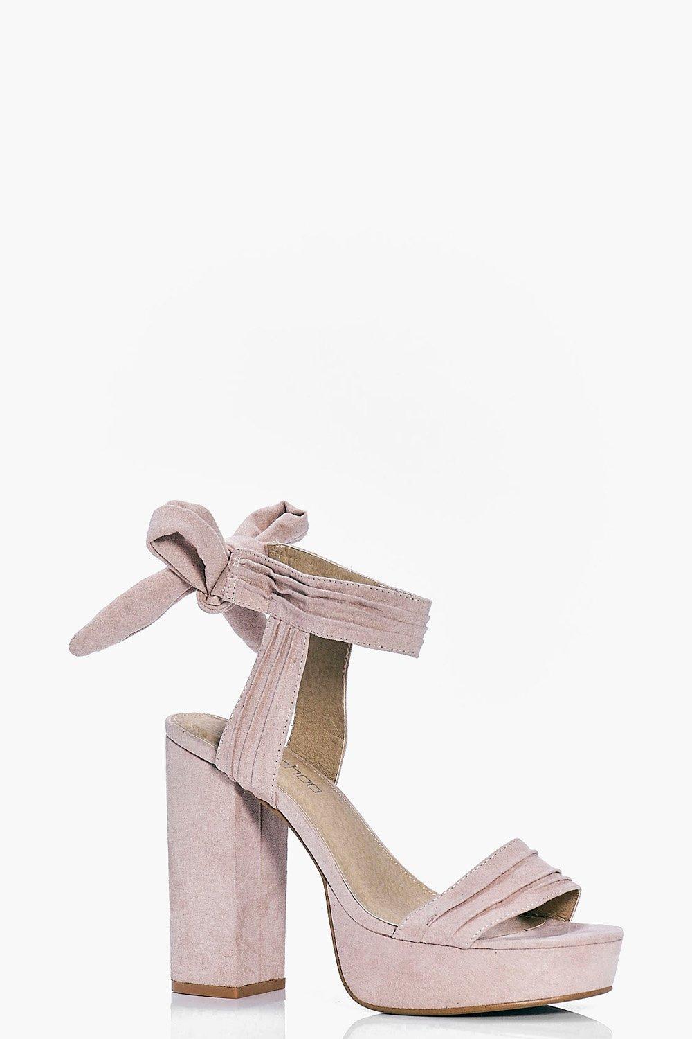 Sadie Bow Back Platform Heels