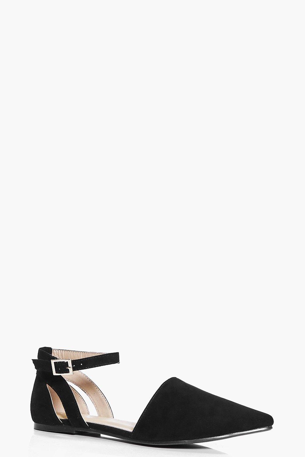 Robyn Two Part Wrap Strap Pointed Flat