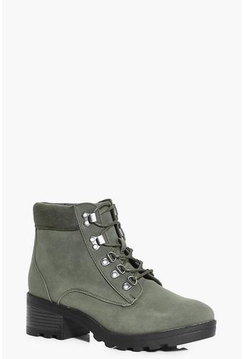 Angel Zip Trim Cleated Hiker Boot