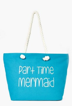 Sadie Part Time Mermaid Beach Bag