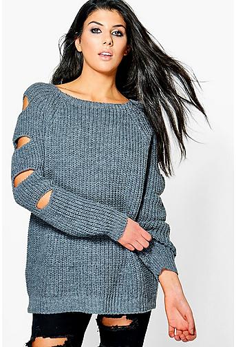 Paige Open Arm Knitted Jumper