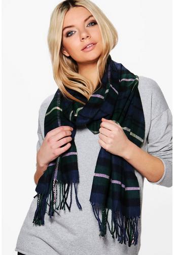 Lacey Supersoft Brushed Tartan Scarf