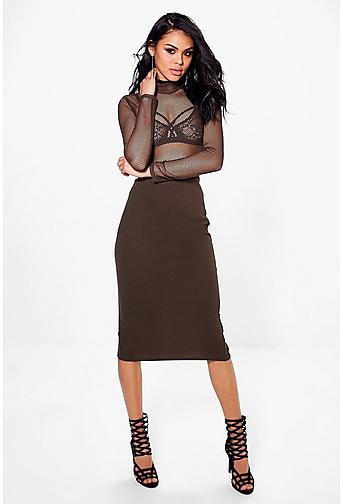 Nadia Fishnet Body And Midi Skirt Co-ord