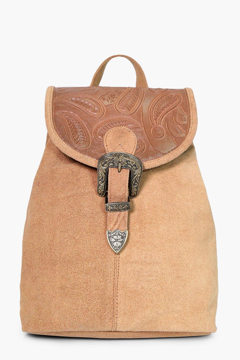 Isla Boutique Leather Buckle Detail Backpack