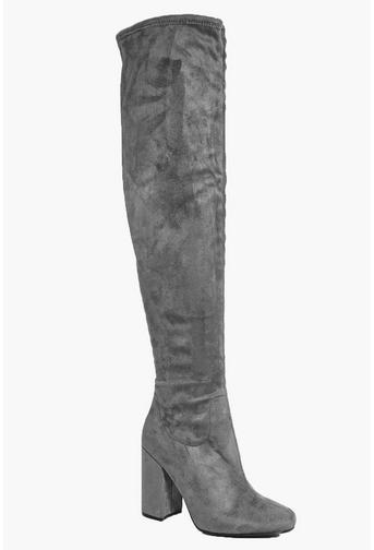 Laura Block Heel Over The Knee Boot