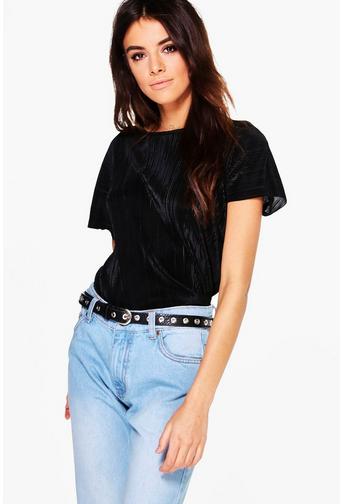 Natalie Pleated T-Shirt