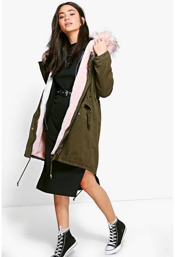 Lacey Faux Fur Parka