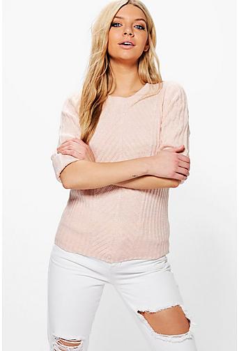 Florence Crew Neck Ribbed Jumper